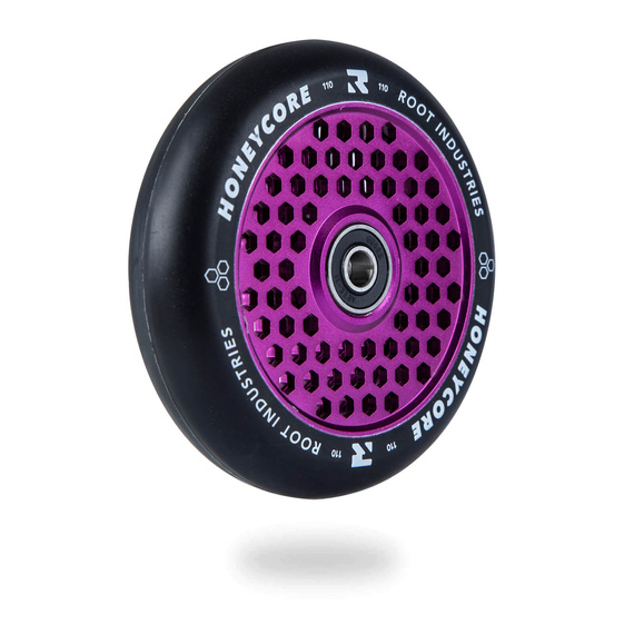 Root Industries Honeycore Black Pro Scooter Wheels 2-Pack Purple 110 mm (2 buc).)