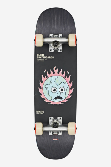 GLOBE Kids Softie Micro skateboard - Negru/In Flames 7.125"