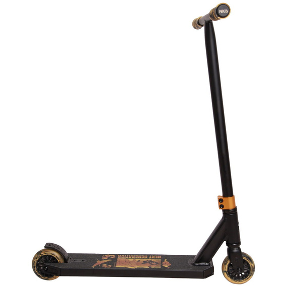 NKD Next Generation Black-Gold Aluminiu de înaltă performanță scuter ușor pentru tineri piloți. 79,4 cm