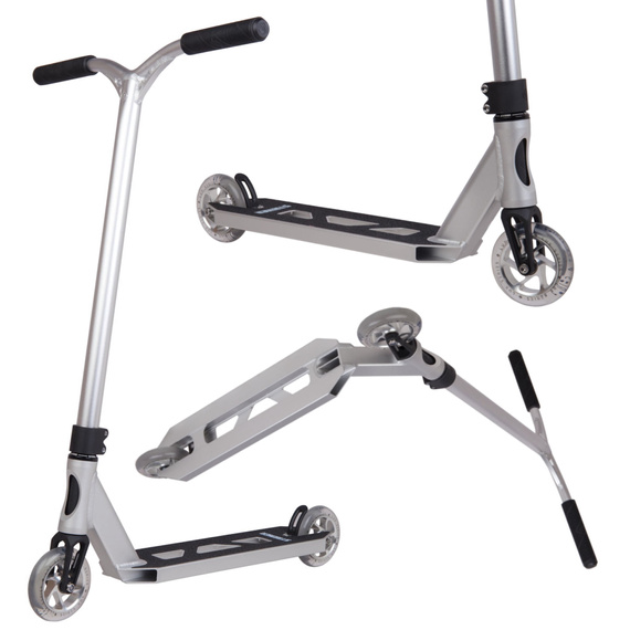 Trotinetă Freestyle Striker Lux Stunt Scooter Argintiu înălț. 87 cm