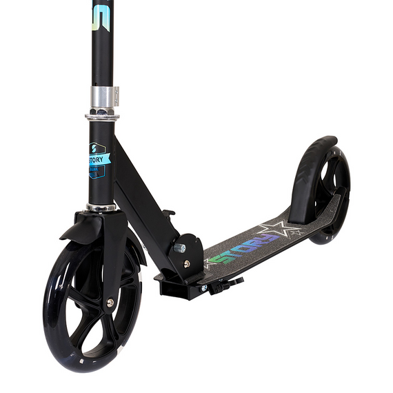 Scuter de transport cu roți mari Story Urban GO! LED negru