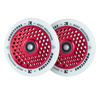 Root Industries Honeycore White Pro Scooter Wheels 2-Pack Red 110 mm (2 buc).)