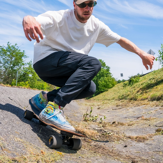 Hawgs Plow King GT Longboard roți negru 74mm 76A