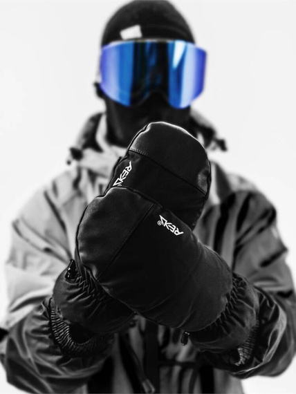 REKD Icon Over Cuff Snow Mitts L Negru