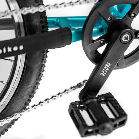 Bicicletă ușoară pentru copii KUbikes 24L Negru și albastru