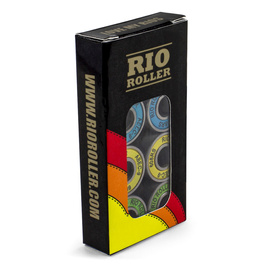 Rulmenți pentru patine cu rotile și role Rio Roller Bearing Pack ABEC-9 Multicolor (16 buc.)