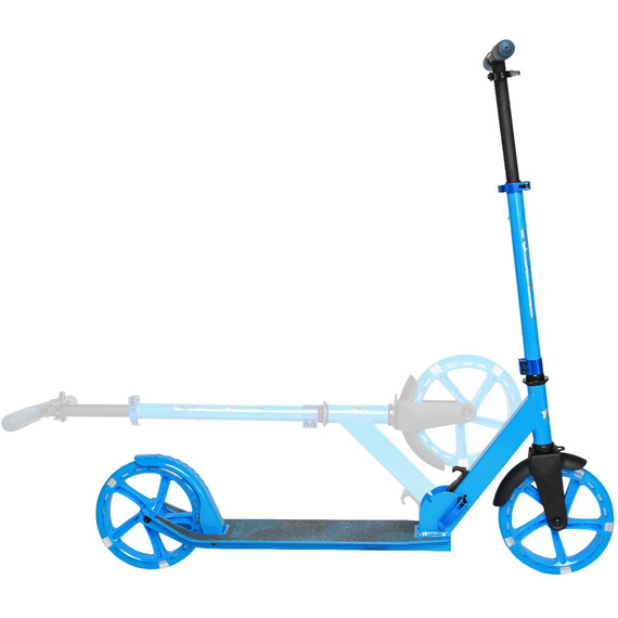 Scuter de transport cu roți mari Story Urban GO! LED albastru