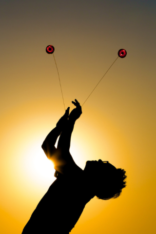 Yoyo pentru looping YoYoFactory Loop 720 Albastru deschis