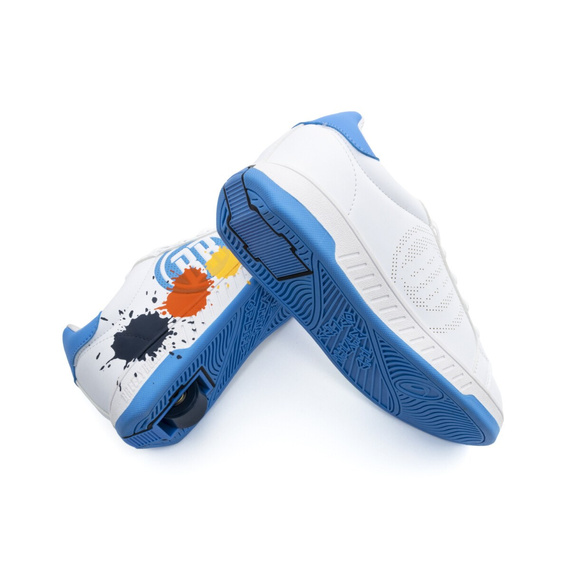Pantofi Breezy Rollers Splash alb și albastru deschis