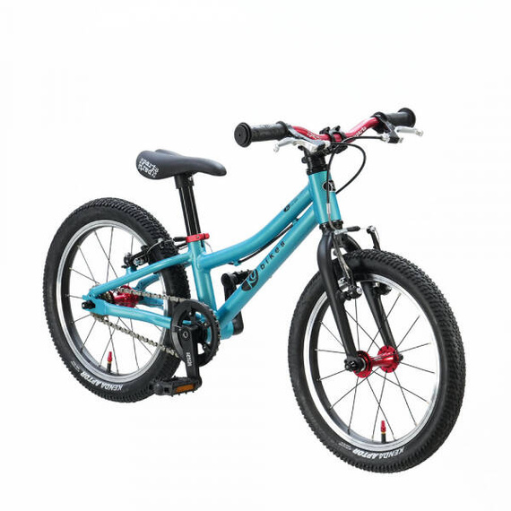 KUbikes 16S Turquoise Roșu Bicicletă superușoară pentru copii