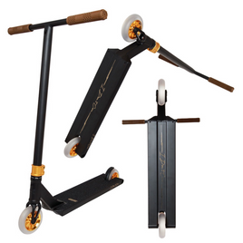 NKD IDC Stunt Scooter negru și auriu wys. 90 cm