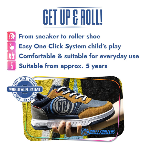 Butorolki Breezy Rollers Hero 2 Granatowo-Kamelowy