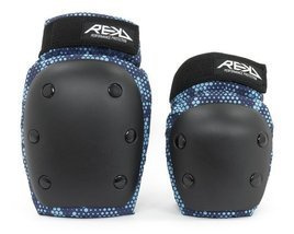 REKD YOUTH HEAVY DUTY DOUBLE PAD SET Protectori Albastru