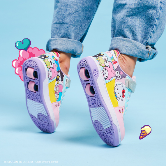 Pantofi Heelys x Hello Kitty Split X2 alb/roz