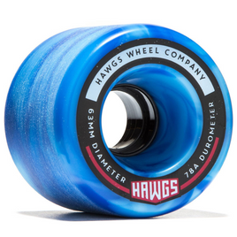 Hawgs Fatty Sky Blue Swirl 63 mm 78A Roți Longboard