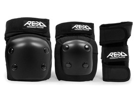 REKD Junior Heavy Duty Triple Pad Set Negru