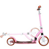 Transport urban Scooter cu suspensie frontală Story Retro Ride roz și alb