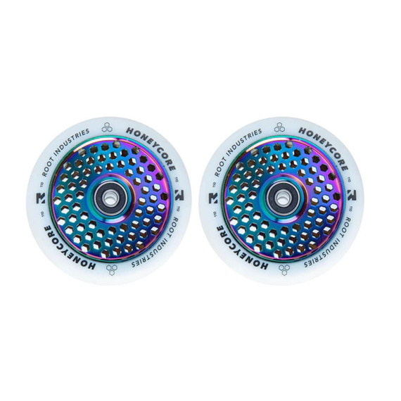 Root Industries Honeycore White Pro Scooter Wheels 2-Pack Rocket Fuel 110mm (2 buc.)