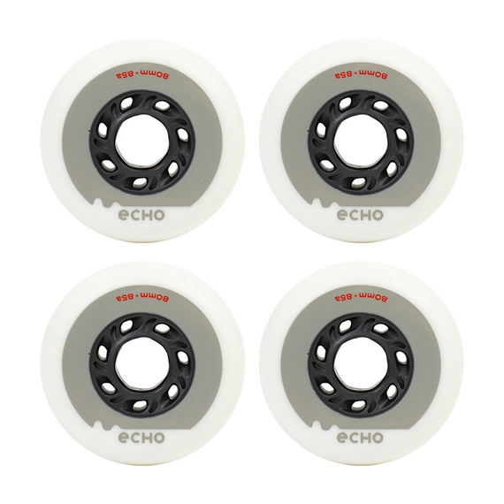 Echo Drift Wheels alb / crem 80 mm (4 buc) roți pentru role.)