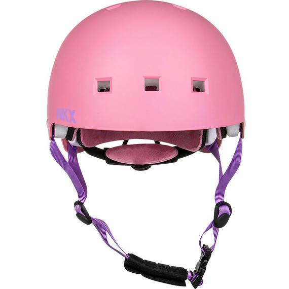 NKX Brain Saver Cască de skateboard roz și violet