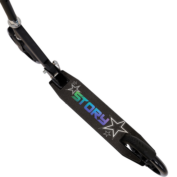 Scuter de transport cu roți mari Story Urban GO! LED negru