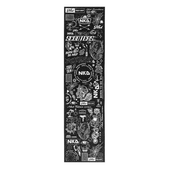 NKD Griptape negru și alb 584 mm șmirghel pentru scuter