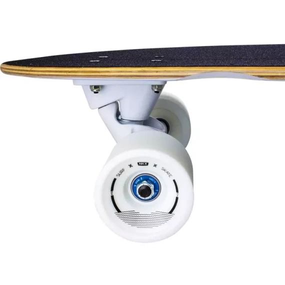 Surfskate Skateboard NKX Maverick Tahiti alb-albastru 30 "