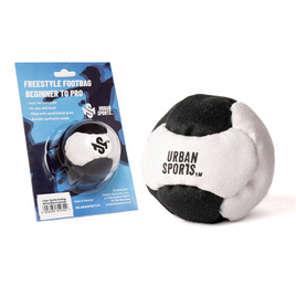 Urban Sports Footbag (Nubuck sintetic Amara) 6 panouri alb și negru