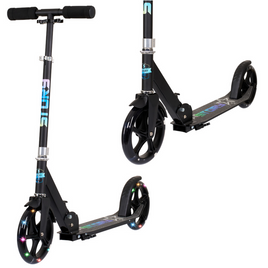 Scuter de transport cu roți mari Story Urban GO! LED negru