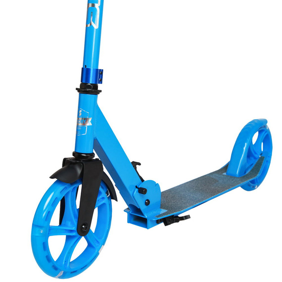 Scuter de transport cu roți mari Story Urban GO! LED albastru