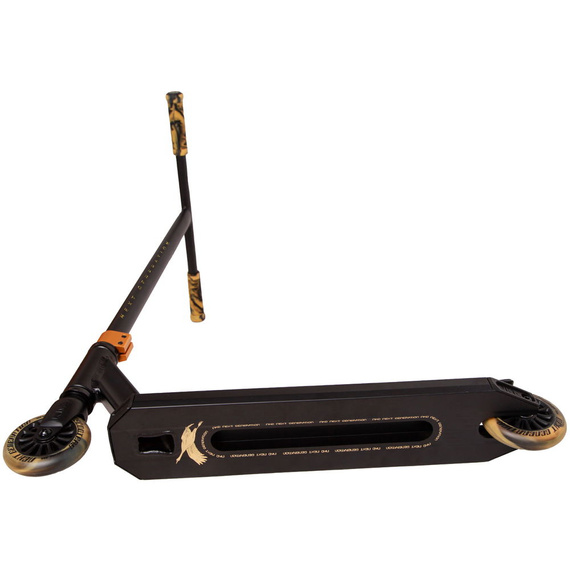 NKD Next Generation Black-Gold Aluminiu de înaltă performanță scuter ușor pentru tineri piloți. 79,4 cm