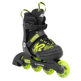 Patine cu rotile reglabile pentru copii K2 Raider Black and Lime