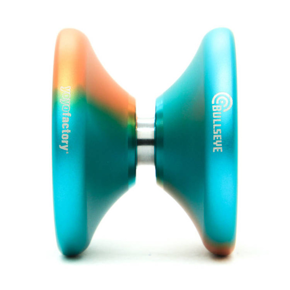 Metal Yoyo YoYoFactory Bullseye Orange Teal Fade