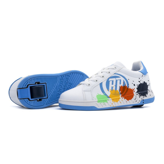 Pantofi Breezy Rollers Splash alb și albastru deschis