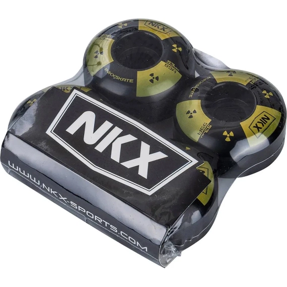 NKX Candy Series Toxic negru și galben 53mm 99A roți de skateboard