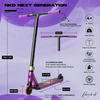 NKD Next Generation Scuter negru și violet din aluminiu de înaltă performanță Ușor pentru tinerii piloți. 79,4 cm