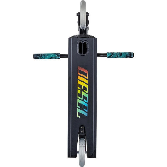 NKD Diesel Stunt Scooter negru și curcubeu 87 cm