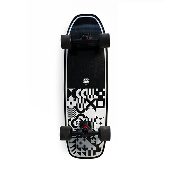 Surfskate Cutback bord - B & W 32 "
