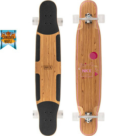 Longboard pentru dansatori NKX Geometric Olive Pink 112 cm