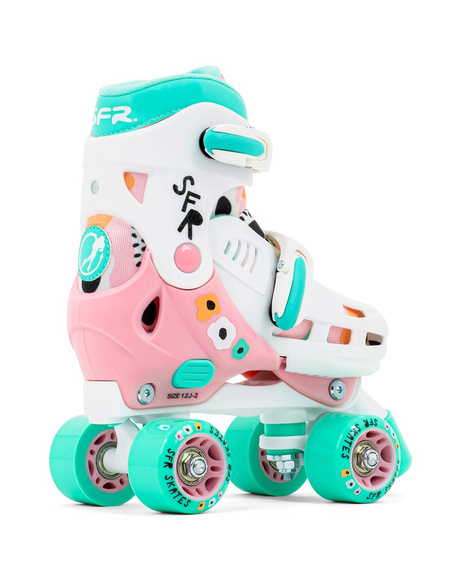 Patine quad pentru copii SFR Storm V ajustabile Floare