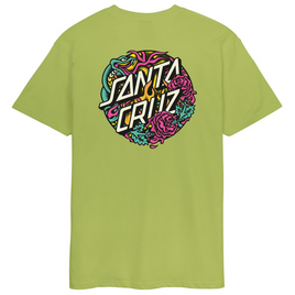 SANTA CRUZ Dressen Rose Crew Two T-Shirt Green Apple
