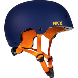 NKX Brain Saver cască de skateboard albastru marin și portocaliu
