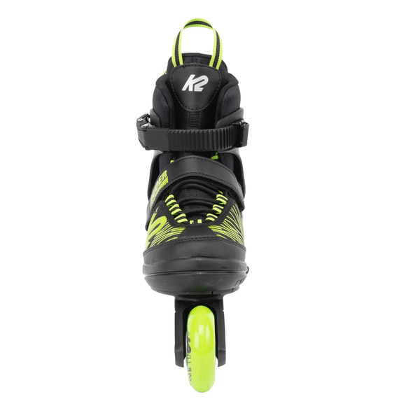 Patine cu rotile reglabile pentru copii K2 Raider Black and Lime