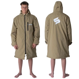 Poncho Poncho Jacket Story Change Robe Brown