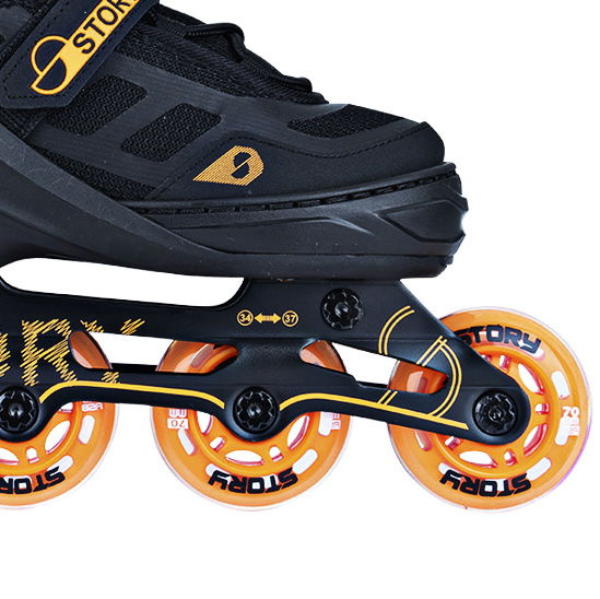 Story Fusion Adjustable Inline Skates Portocaliu