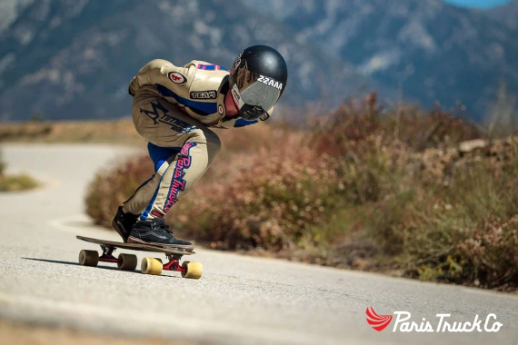 Longboard Trucks Paris V3 180 mm 50° Longboard Trucks Crystal Blue