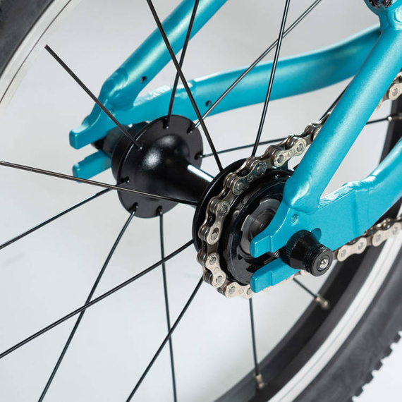 Superlekki rower dla dzieci KUbikes 16L Turkusowo-Czerwony