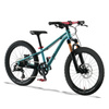 Superlekki rower dla dzieci KUbikes 20S DISC Turkusowo-Czerwony