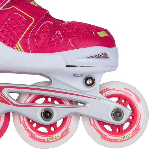 Story Blaster Inline Skates patine cu rotile reglabile Roz