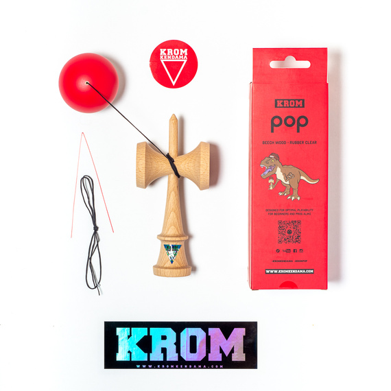 Kendama Krom POP Roșu